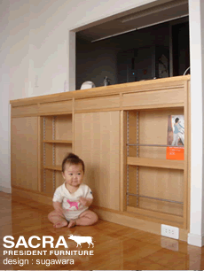 オーダー家具カウンター下収納