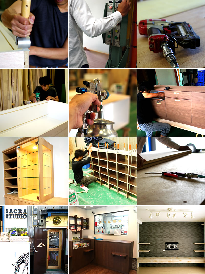 オーダー家具工場の求人ページ