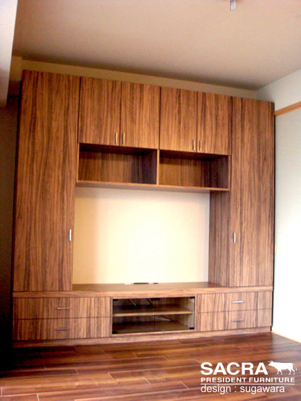 大阪のオーダー家具屋が作ったカウンター下収納