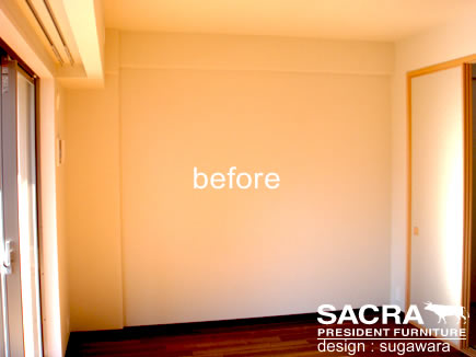 大阪のオーダー家具屋が作った壁面収納の詳細